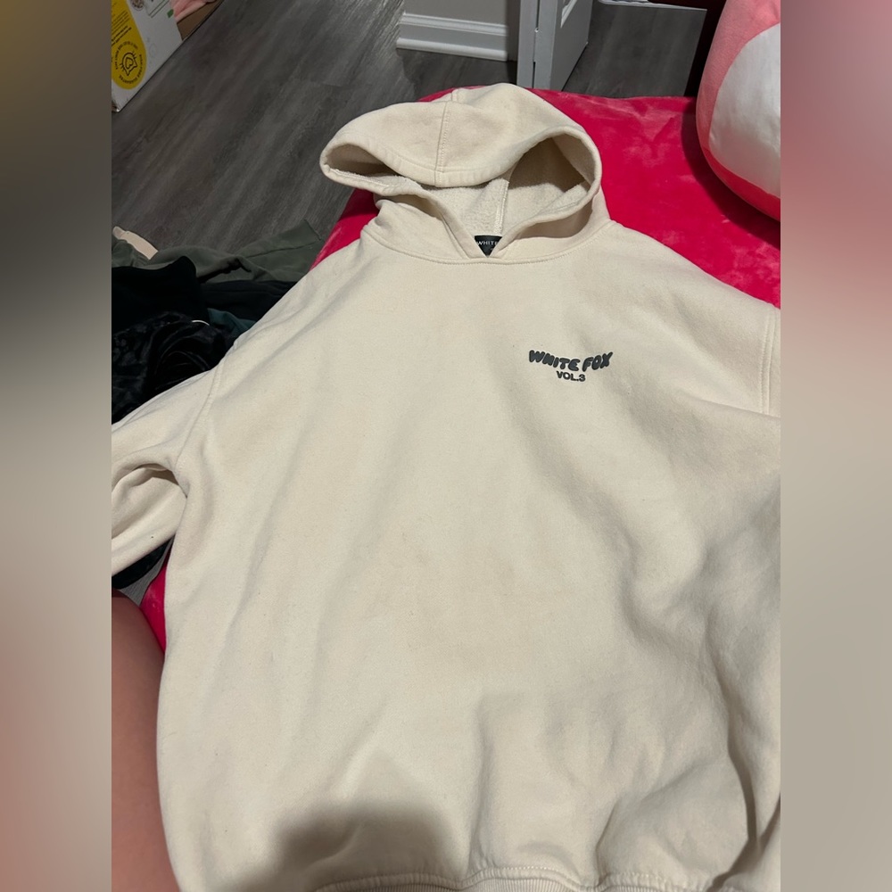 white fox hoodie